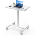 Compact Sit Stand Desk for Small Rooms 1200 by 700 White Top