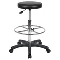 Drafting Stool with Foot Ring Black Pack of Five