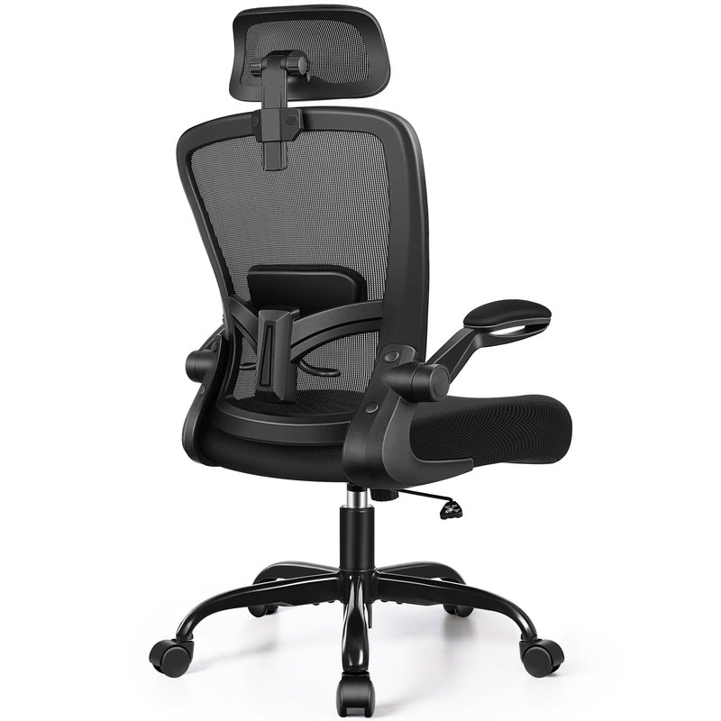 Ergonomic Task Chair with Adjustable Lumbar Black