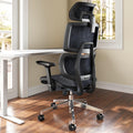 Ergonomic Task Chair with Adjustable Lumbar Black Pack of Five
