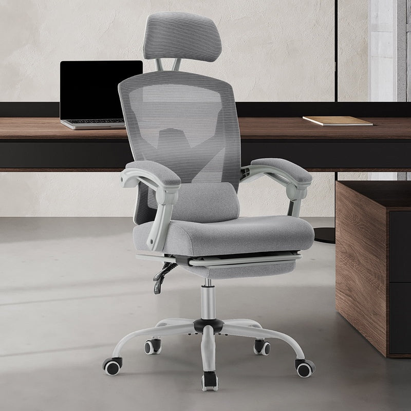 Ergonomic Task Chair with Adjustable Lumbar Grey Pack of Five