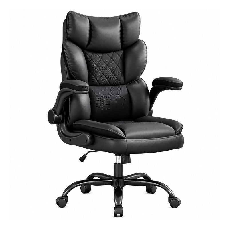 Executive Leather Ergonomic Chair Black