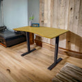 Executive Solid Wood Sit Stand Desk 1200 by 700 Bamboo Top