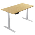 Executive Solid Wood Sit Stand Desk 1400 by 800 Bamboo Top