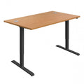 Executive Solid Wood Sit Stand Desk 1400 by 800 Oak Top