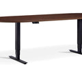 Height Adjustable Meeting Table Walnut Top