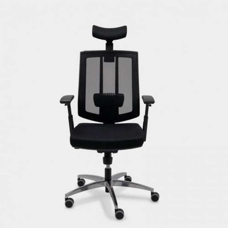 Mesh Chair with 4D Arms and Sliding Seat Black Pack of Five