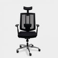 Mesh Chair with 4D Arms and Sliding Seat Black Pack of Ten