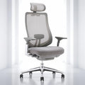 Mesh Chair with 4D Arms and Sliding Seat Grey