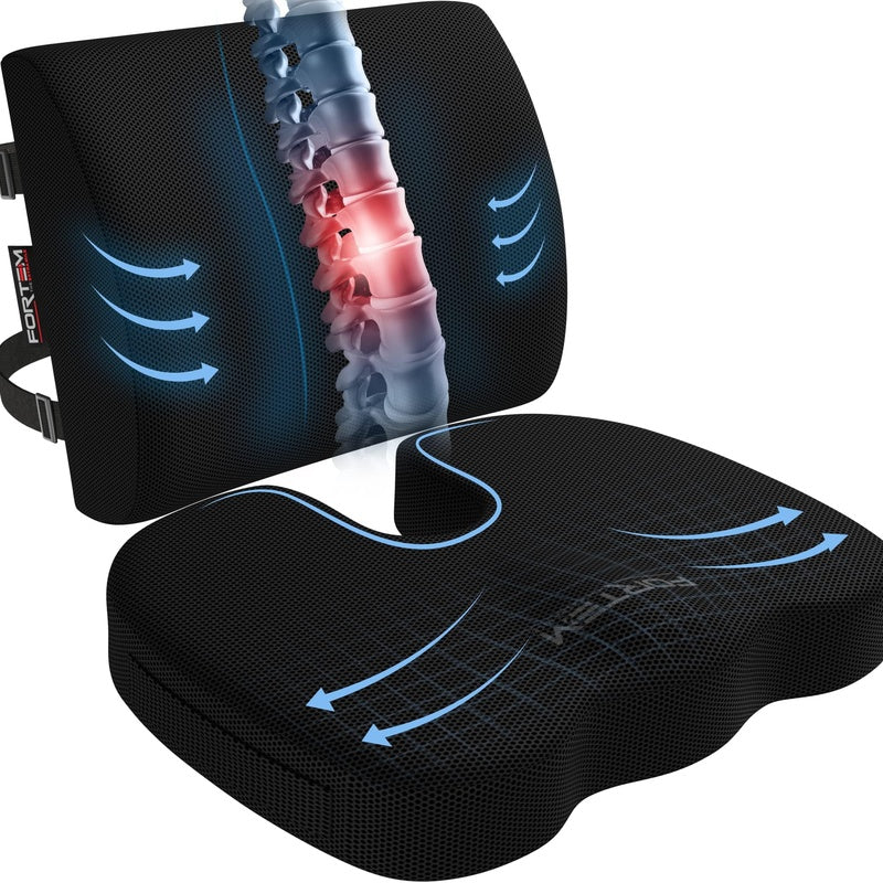 Posture Chair for Lower Back Support Black Pack of Five