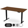 Pro Dual Motor Sit Stand Desk 1600 by 800 Walnut Top