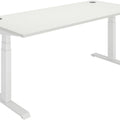 Pro Dual Motor Sit Stand Desk 1800 by 900 White Top