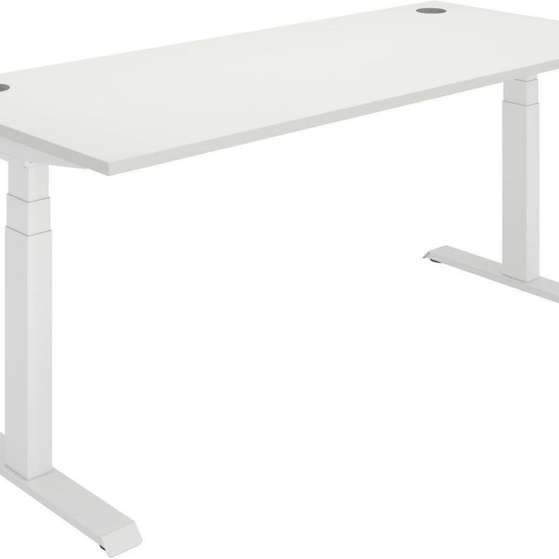 Pro Dual Motor Sit Stand Desk 1800 by 900 White Top